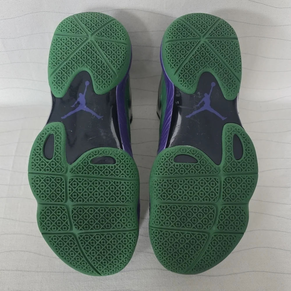 Nike Mens Air Jordan Lite Hulk Green Purple Basketball Shoes 524922-362 Sz 10.5